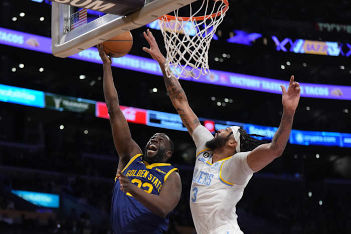 draymond green anthony davis warriors